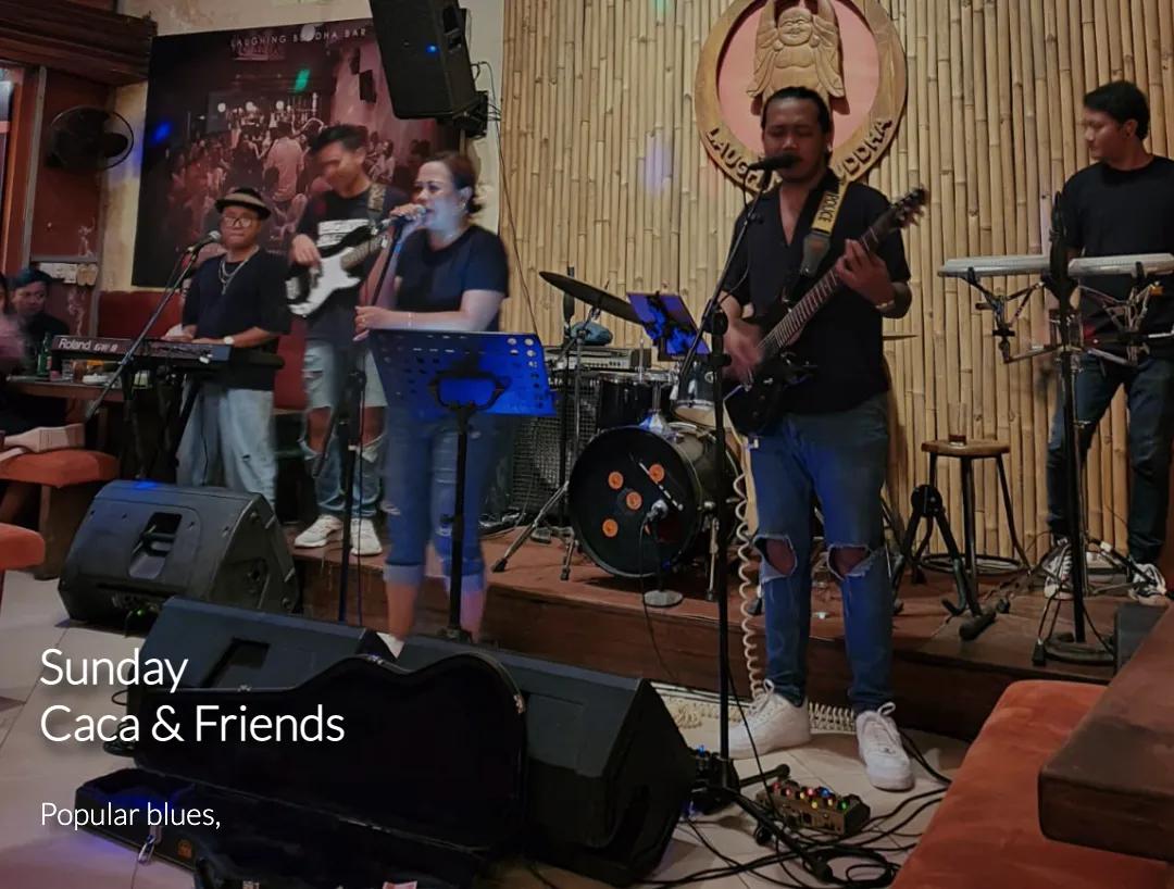 Event at Laughing Buddha Bar every Sunday 2024: Caca & Friends - Popular blues