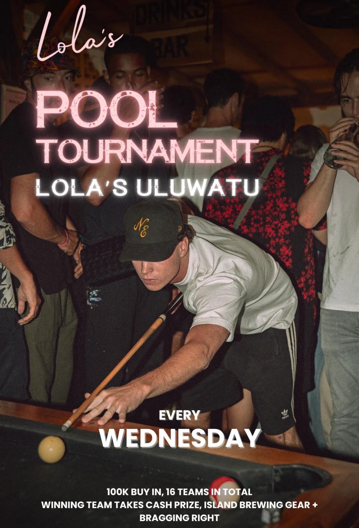 Event at Lola's Cantina Mexicana every Wednesday 2024: Lola's Pool Tournament