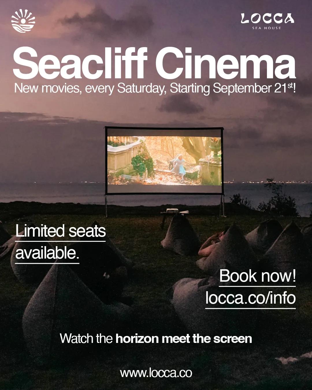 Event at Locca Sea House every Saturday 2024: Seacliff Cinema