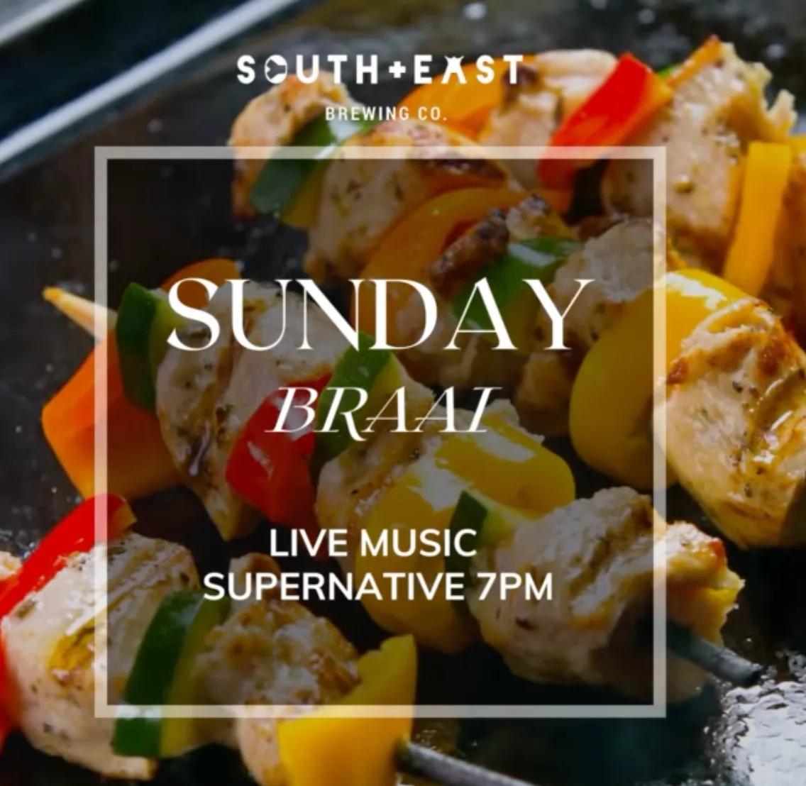 Event at South+East Brewing Co. every Sunday 2024: Sunday Braai