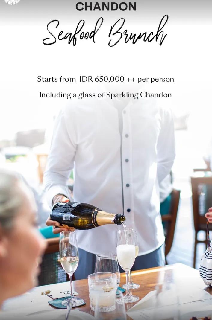 Event at Seasalt at Alila every Sunday 2024: Chandon Seafood Brunch
