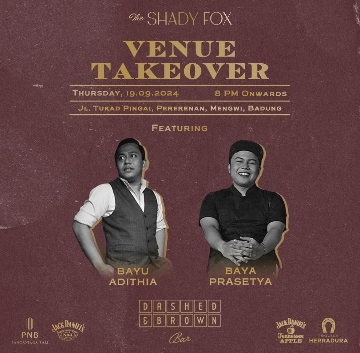 Event at The Shady Fox on September 19 2024: Venue Takeover