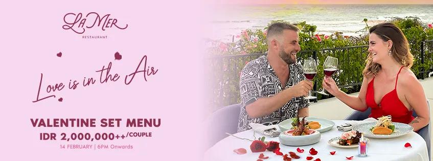Event at Café del Mar on January 14 2024: Valentine Dinner La Mer Restaurant