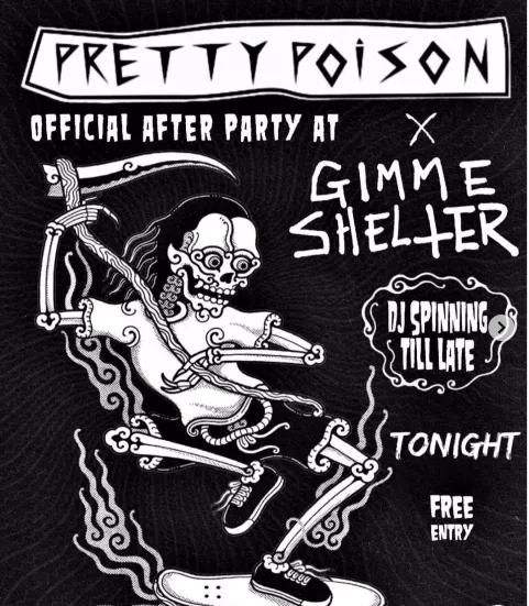 Event at Gimme Shelter every Thursday 2024: Pretty Poison After Party
