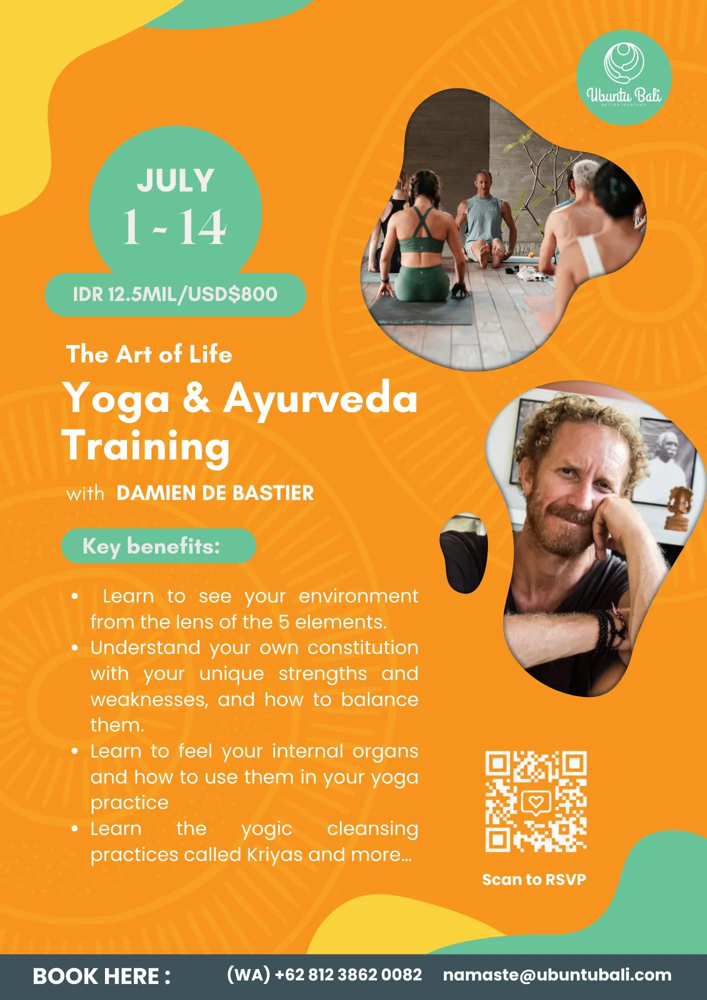Event at Ubuntu Bali   everyday in 2024: Yoga & Ayurverda Training