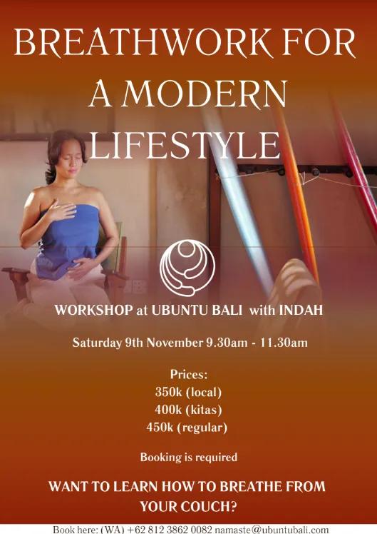 Event at Ubuntu on November 9 2024: Breathwork for a Modern Lifestyle