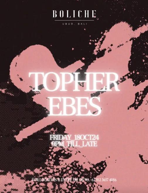 Event at Boliche Bar on October 18 2024: Topher + Ebes