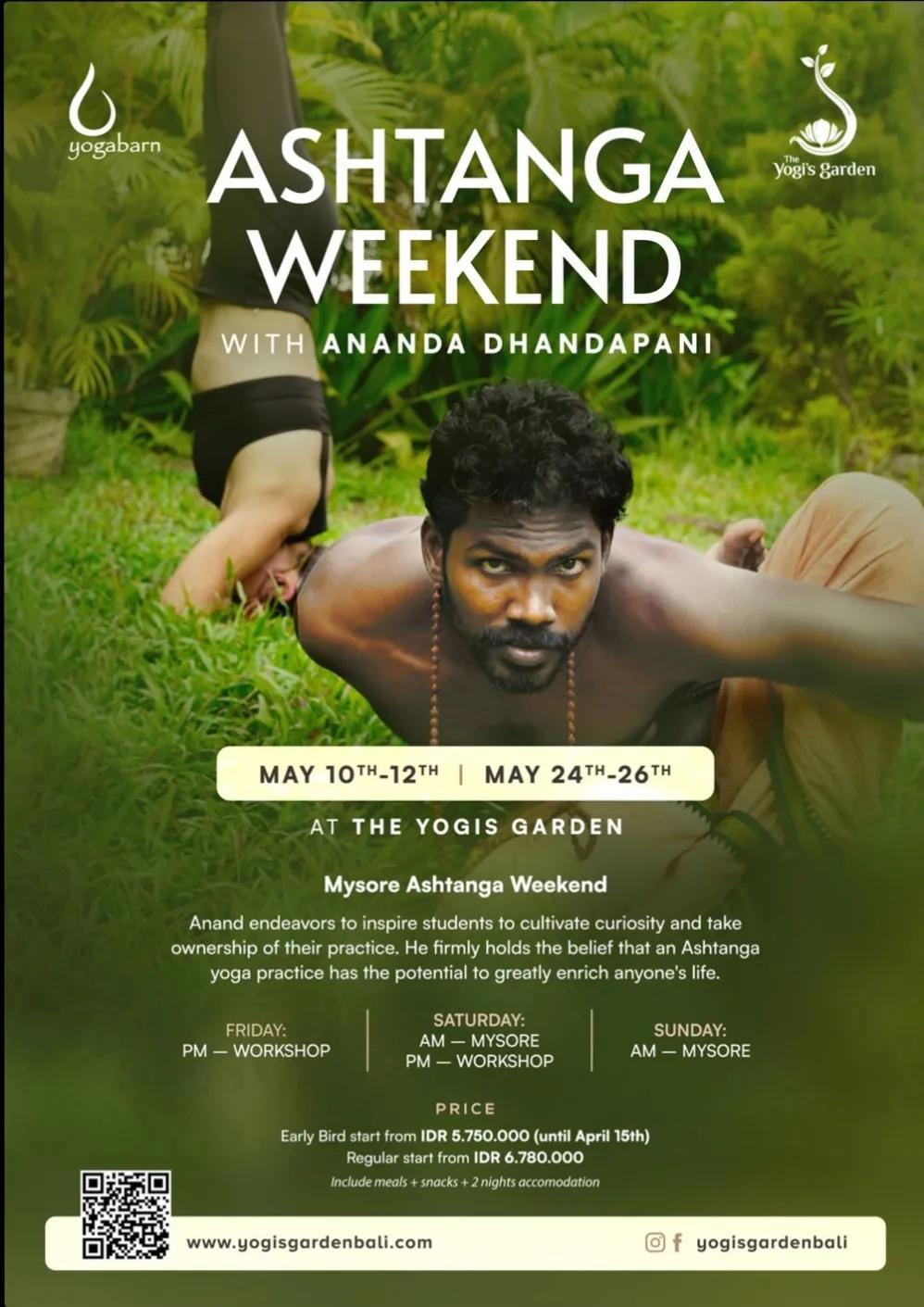 Event at The Yoga Barn everyday in 2024: Ashtanga Weekend