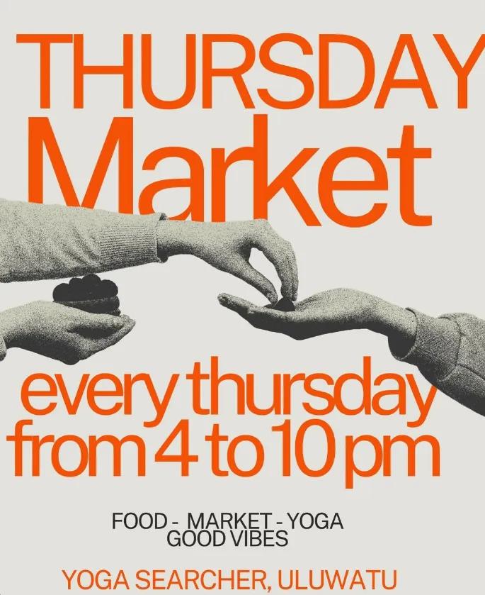 Event at Yoga Searcher every Thursday 2024: Thursday Market