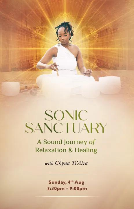 Event at The Yoga Barn on August 4 2024: Sonic Sanctuary