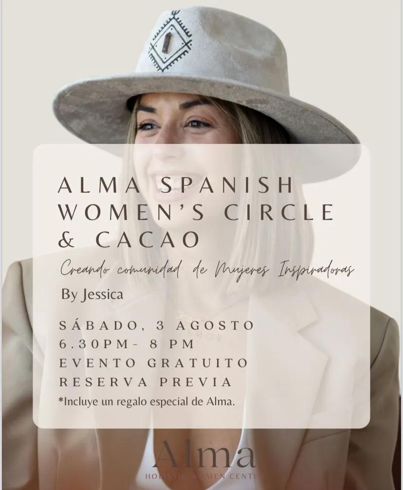 Event at Alma Holistic Women on August 3 2024: Alma Spanish Women's Circle & Cacao