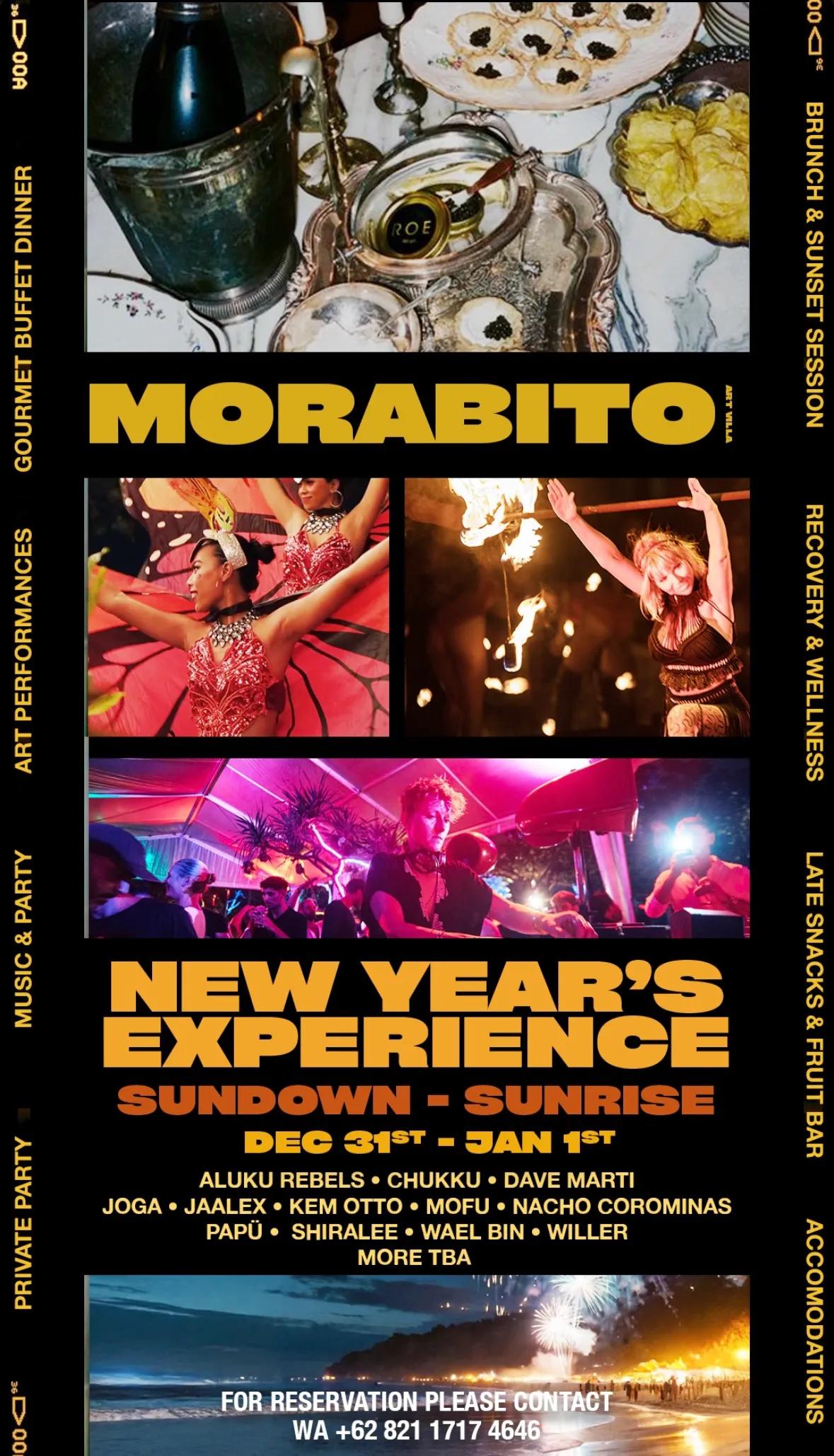 Event at Morabito Art Villa everyday in 2024: New Years Experience 2025: Sundown - Sunrise