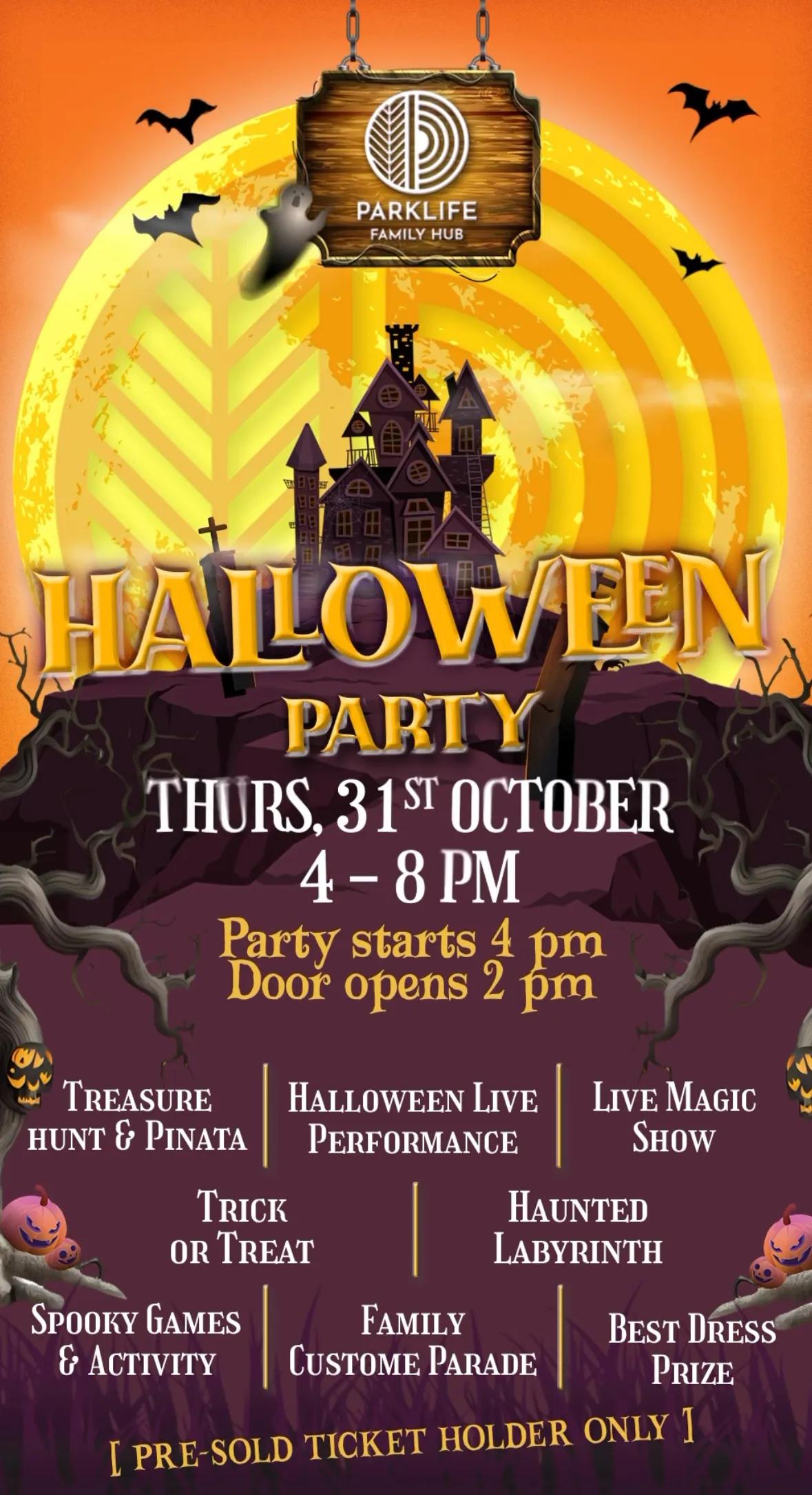 Event at Parklife on October 31 2024: Halloween Party