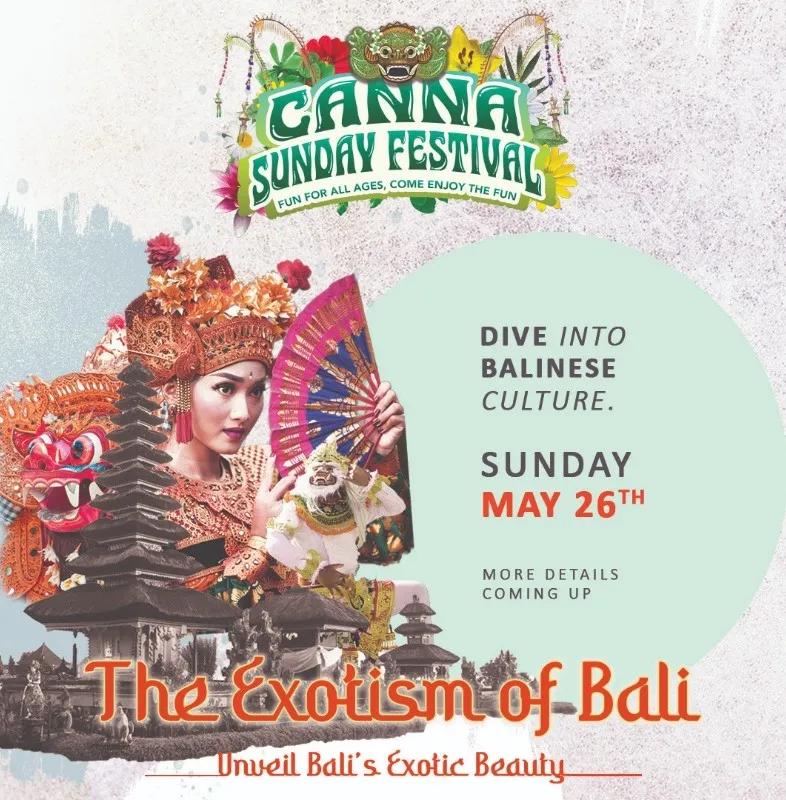 Event at Canna Bali on May 26 2024: Canna Sunday Festival