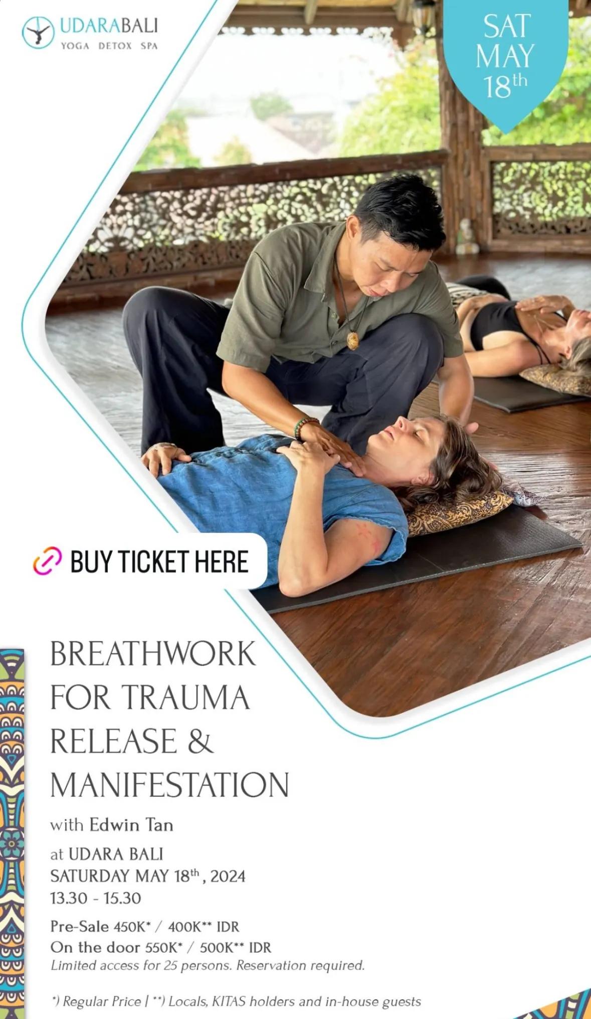 Event at Udara on May 18 2024: Breathwork For Trauma Release & Manifestation