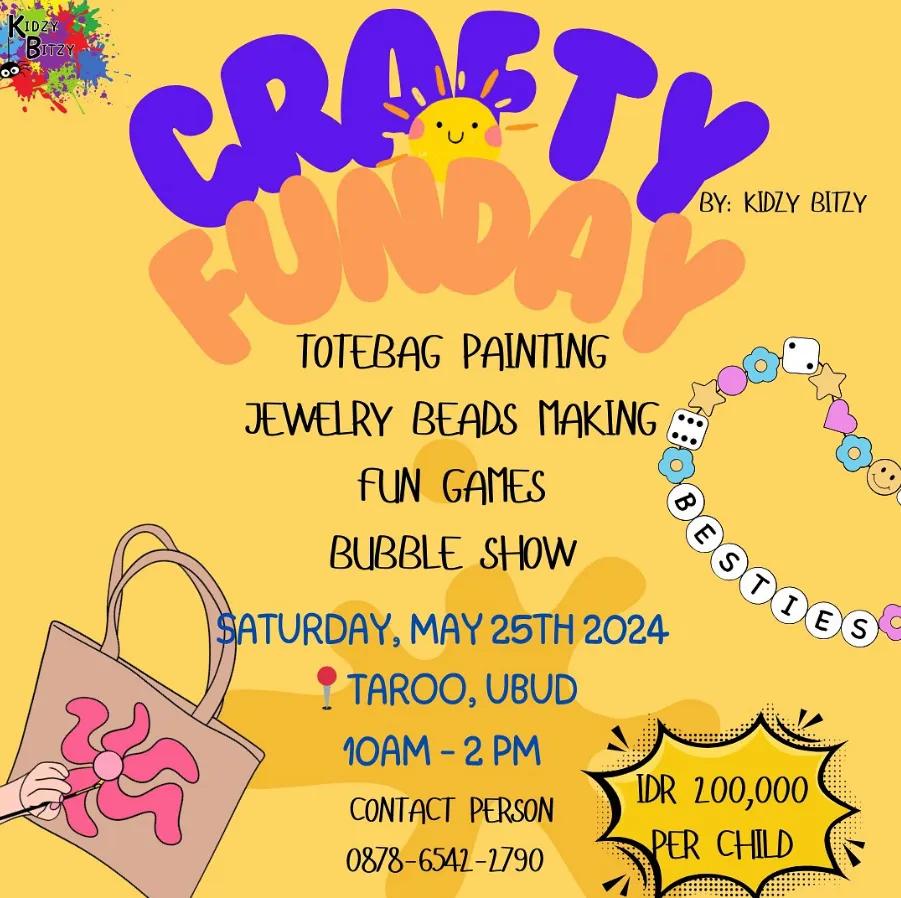 Event at Taroo Ubud on May 25 2024: Crafty Funday