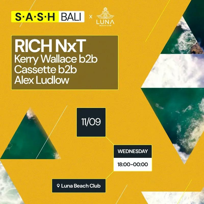 Event at Luna Beach Club on September 11 2024: Sash