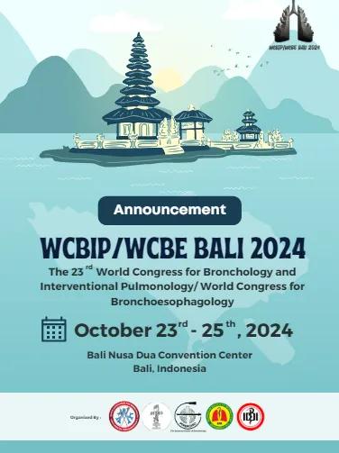 Event at Bali Nusa Dua Convention Centre everyday in 2024: 23rd World Congress for Bronchology and Interventional Pulmonology (WCBIP)