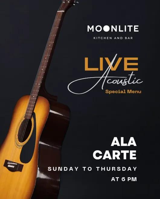 Event at MoonLite Kitchen and Bar every Sunday 2024: Live Acoustic