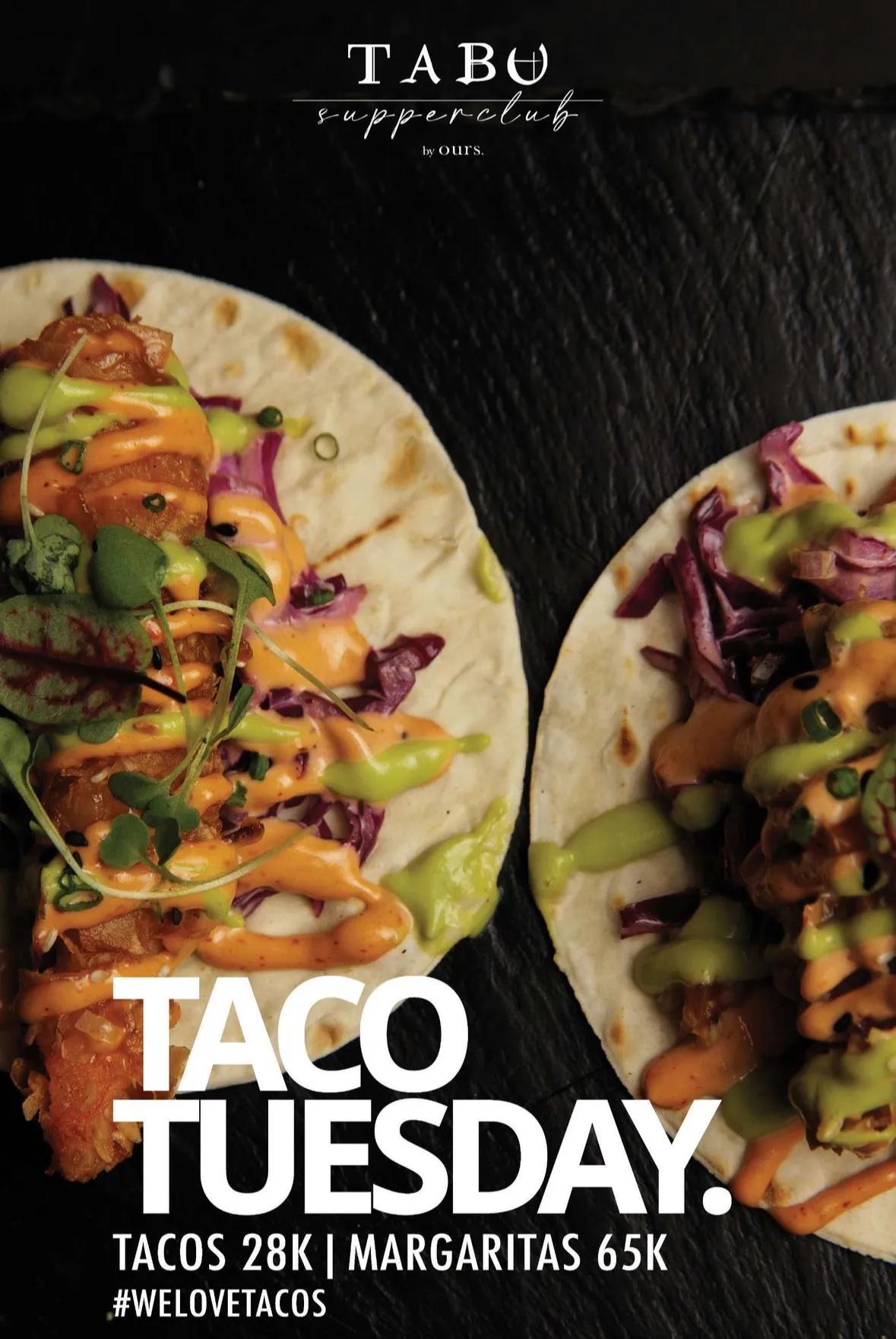 Event at Tabu every Tuesday 2024: Taco Tuesday
