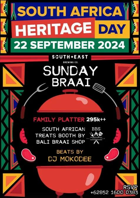 Event at South+East Brewing Co. on September 22 2024: South Africa Heritage Day