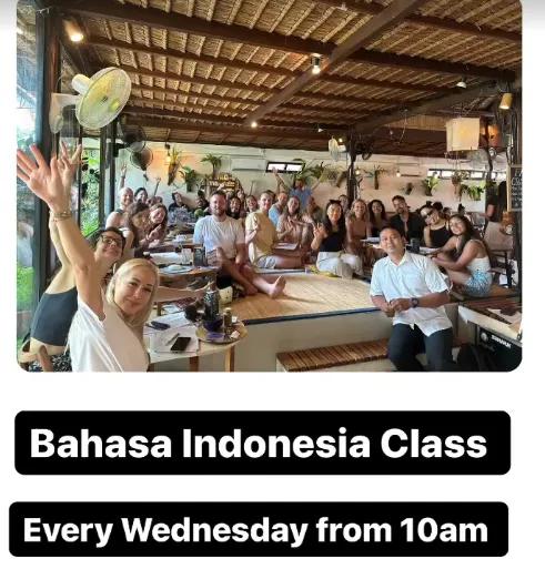 Event at Sayuri Healing Food every Wednesday 2024: Bahasa Indonesia Class