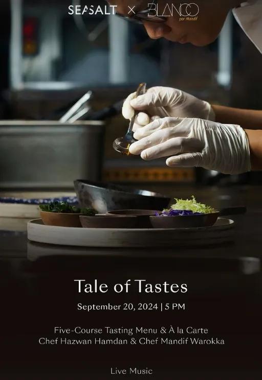 Event at Seasalt at Alila on September 20 2024: Tale Of Tastes