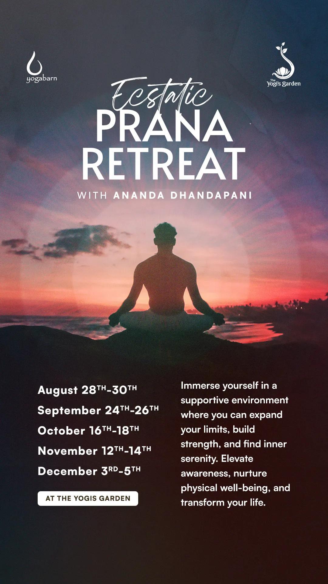 Event at The Yogi's Garden everyday in 2024: Ecstatic Prana Retreat