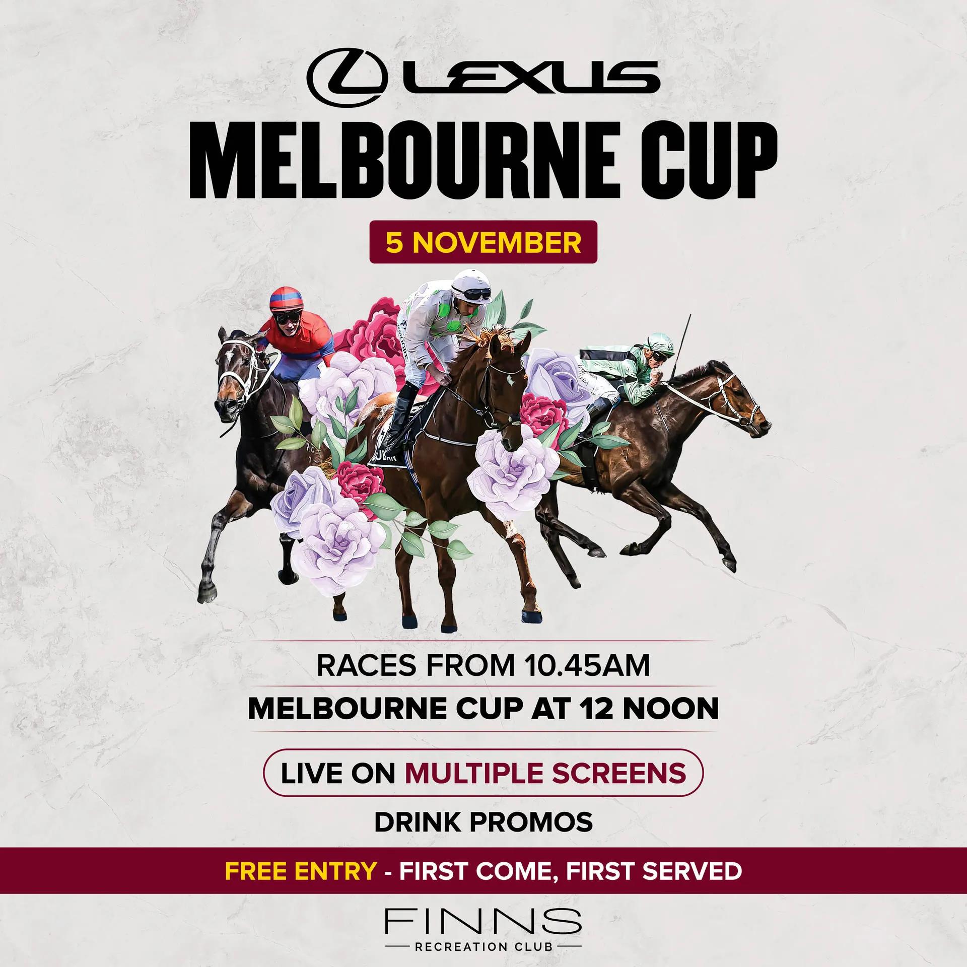 Event at Finns Recreation Club on November 5 2024: Melbourne Cup