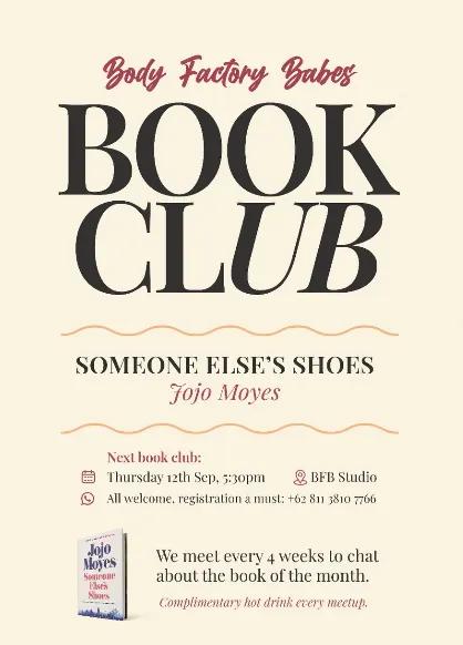 Event at Body Factory Bali on September 12 2024: Book Club