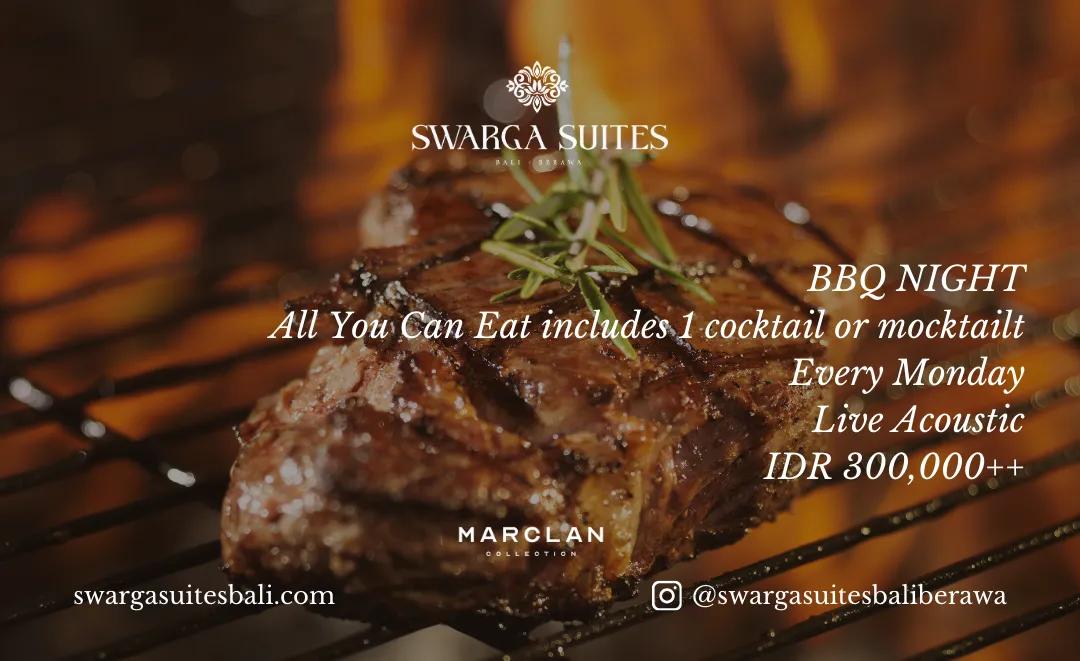 Event at Swarga Suites every Monday 2024: Bbq Night