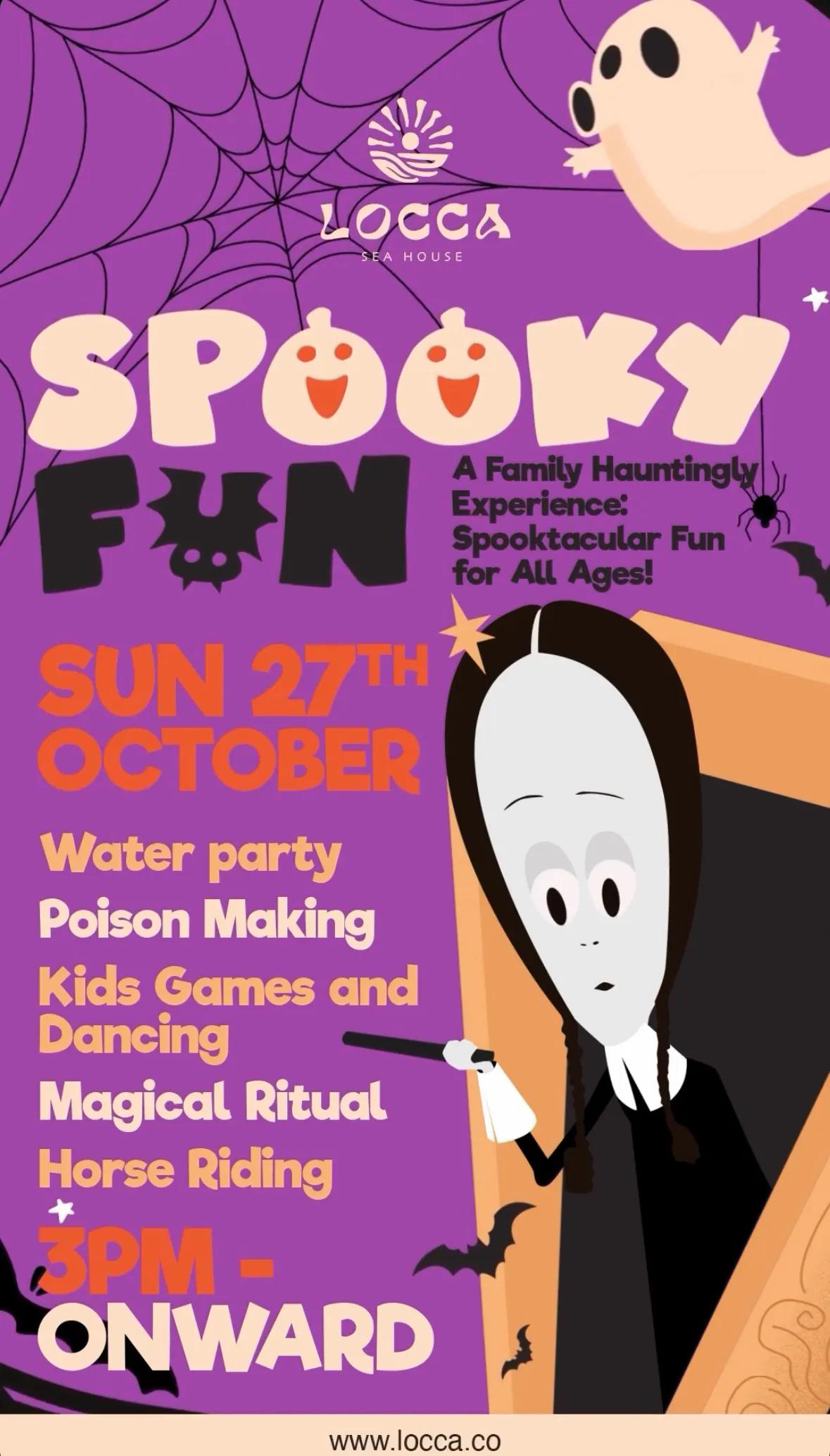 Event at Locca Sea House on October 27 2024: Spooky Fun