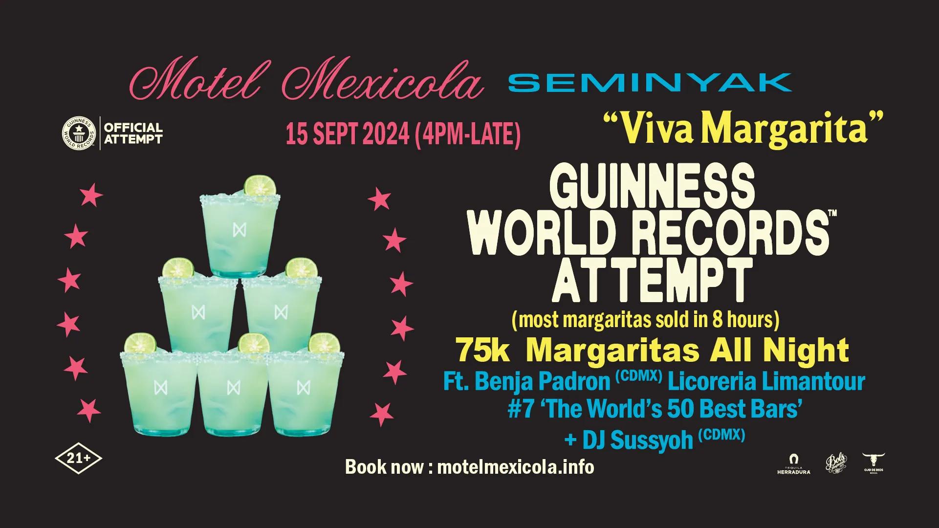 Event at Motel Mexicola Canggu on September 15 2024: Viva Margarita