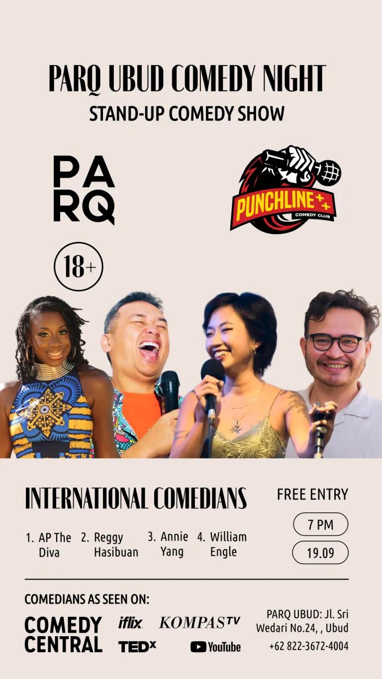 Event at Parq on September 19 2024: Stand-Up Comedy Show