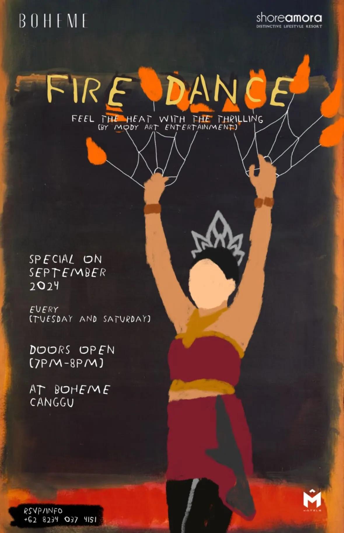 Event at Boheme every Tuesday 2024: Fire Dance