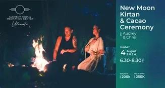 Event at Alchemy Yoga and Meditation Center on August 4 2024: New Moon Kirtan and Cacao Ceremony with Audrey and Chris