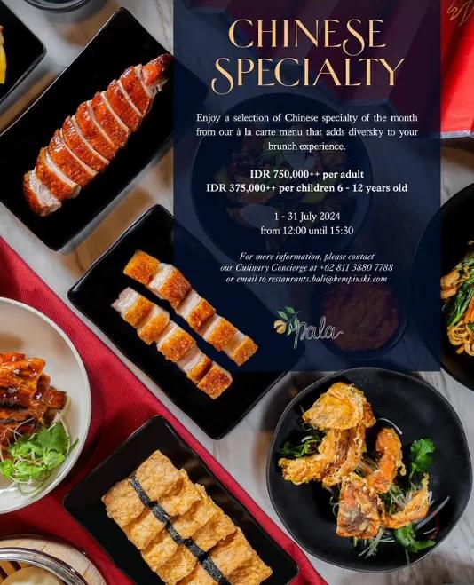 Event at The Apurva Kempinski everyday in 2024: Chinese Specialty