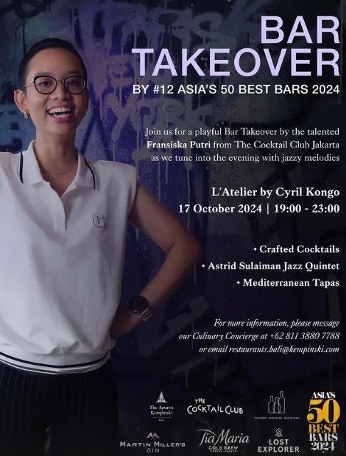 Event at The Apurva Kempinski on October 17 2024: Bar Takeover