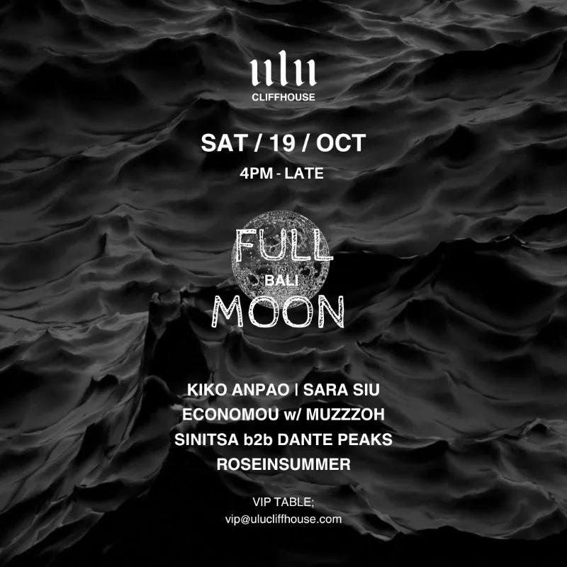 Event at Ulu Cliffhouse on October 19 2024: Full Moon