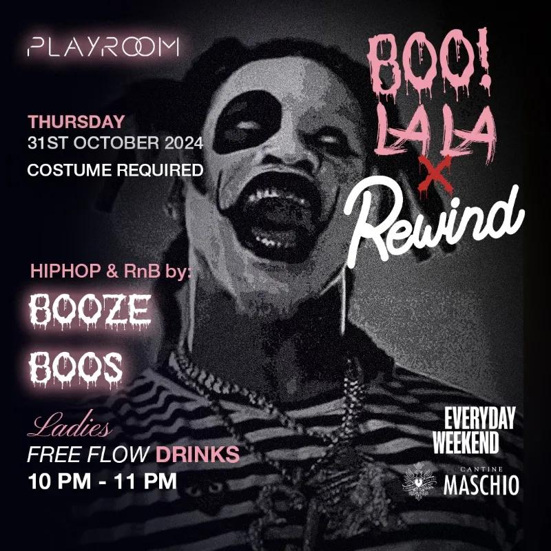 Event at Playroom on October 31 2024: BOO La La x Rewind