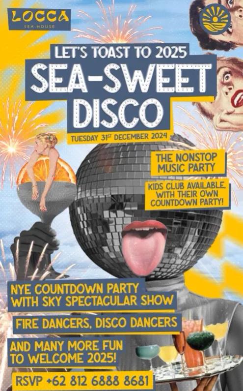 Event at Locca Sea House on December 31 2024: Sea-Sweet Disco