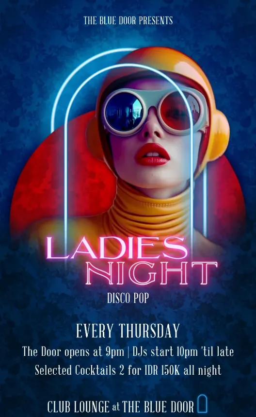 Event at The Blue Door every Thursday 2024: Ladies Night