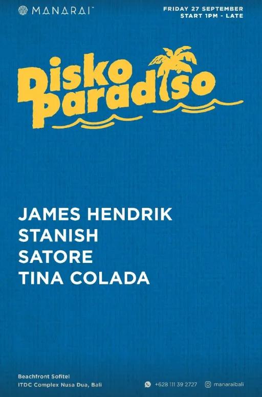 Event at Manarai Beach House on September 27 2024: Disko Paradiso