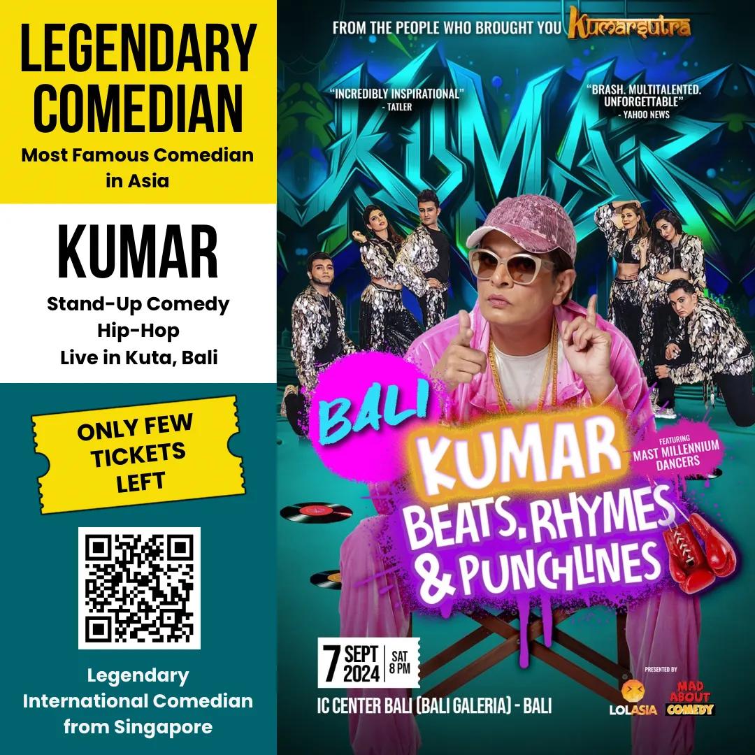 Event at International Conference Center on September 7 2024: Kumar: Beats, Rhymes and Punchlines Bali