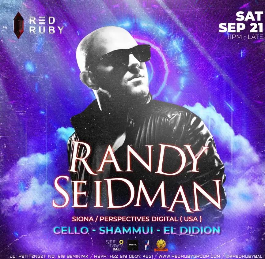 Event at Red Ruby on September 21 2024: Randy Seidman