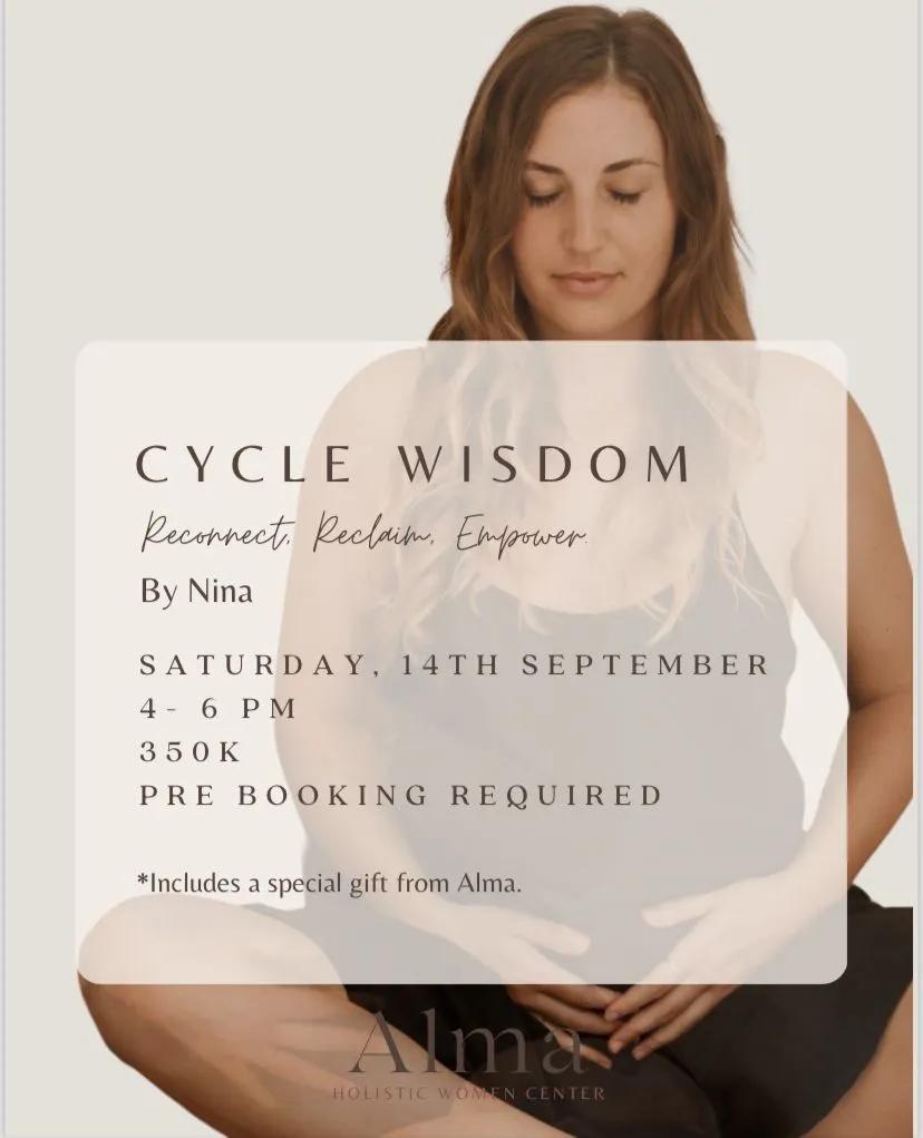 Event at Alma Holistic Women on September 14 2024: Cycle Wisdom