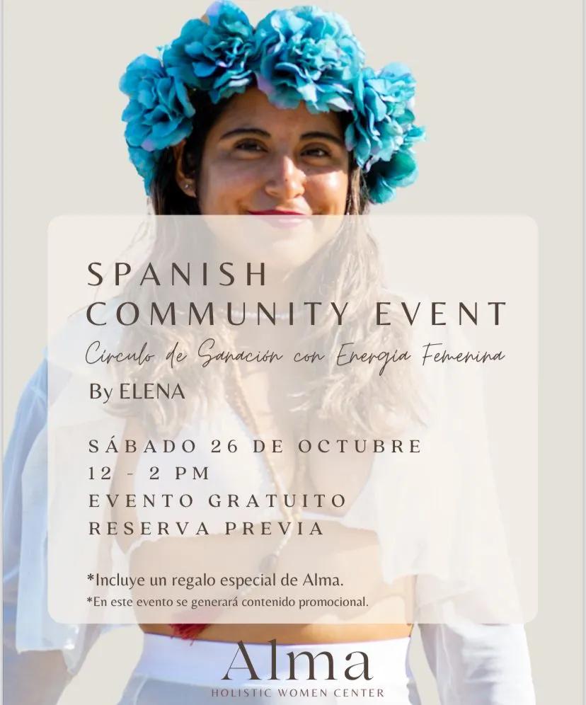 Event at Alma Holistic Women on October 26 2024: Spanish Community Event