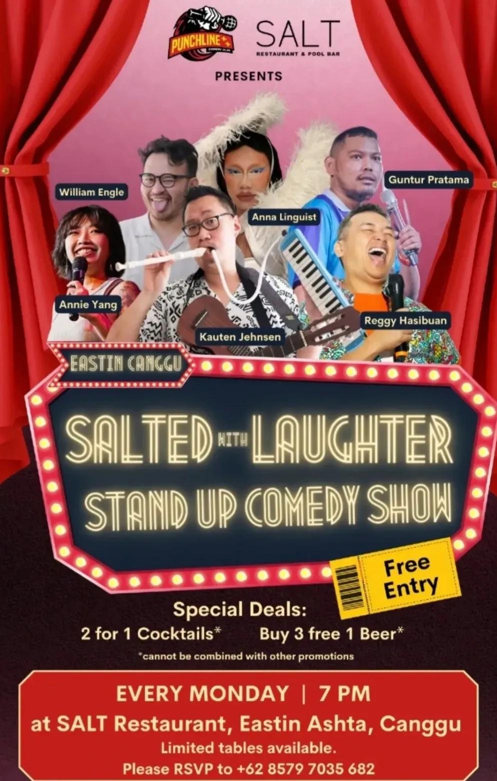 Event at Eastin Ashta Resort every Monday 2024: Salted With Laughter