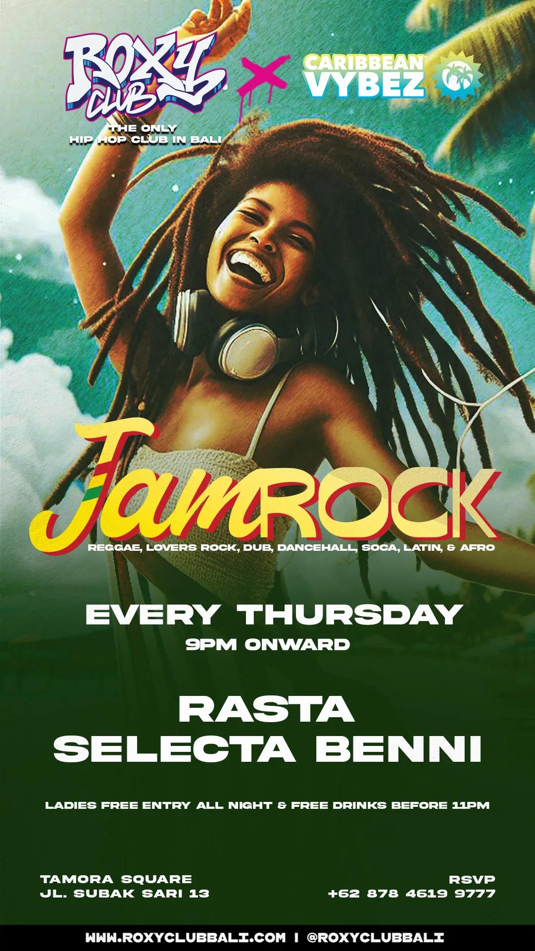 Event at Roxy every Thursday 2024: Jamrock