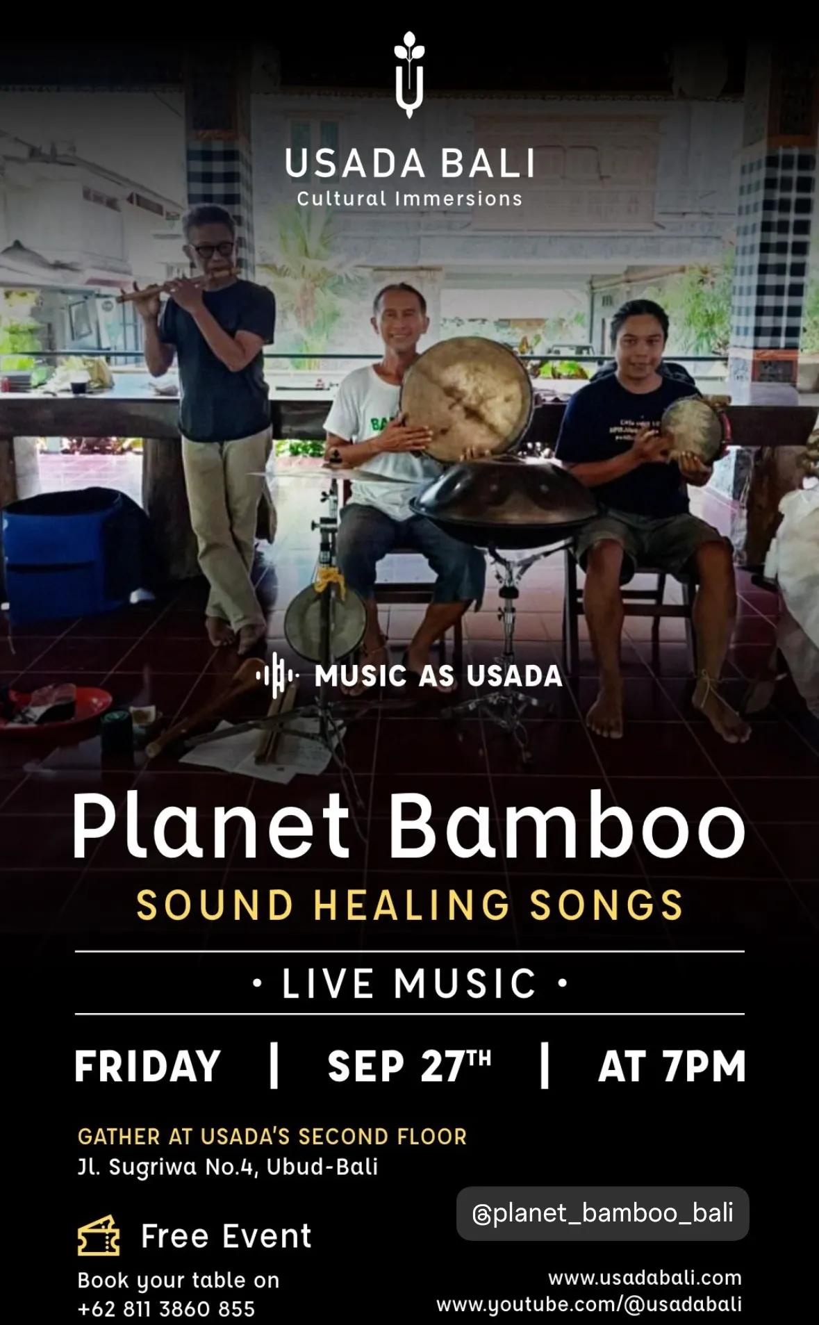 Event at Usada on September 27 2024: Planet Bamboo